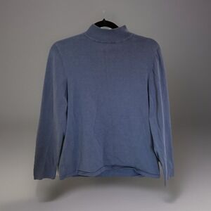 Pendleton Blue Long Sleeve‎ Turtleneck Sweater Top Size L